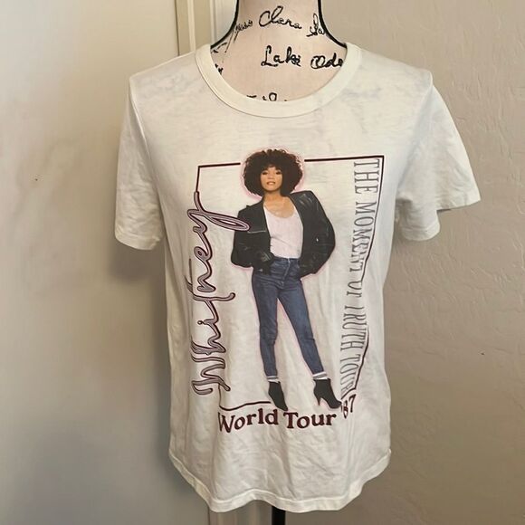 Whitney Houston Off White Graphic Shirt - Picture 1 of 8